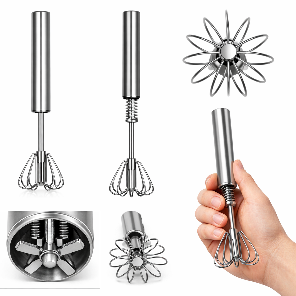 Stainless Steel Semi-Automatic Whisk