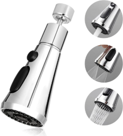 Universal 360° Rotate Kitchen Faucet Extender Aerator Plastic Splash Filter Kitchen Washbasin Faucet Bubbler Nozzle